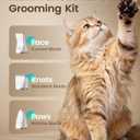 oneisall Quiet Cat Clippers for Matted Hair, 3 in 1 Cat Grooming Kit with LCD Display, Cat Hair Trimmer for Paw Trimmer, 3 Speed, Cordless, IPX7 Waterproof Pet Clippers for Butt, Paw, Back, Ear, Face