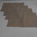 Home Brilliant Linen Placemats Set of 4 Heat Resistant Dining Table Cloth Place Mats Kitchen Table Mats Placemats Table Spring Decor, Natural Linen