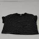 SweatyRocks Women's Striped Ringer Crop Top Summer Short Sleeve Color Block T-Shirts