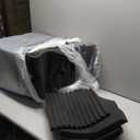 52 Pack Acoustic Foam Panel Wedge Studio Soundproofing Wall Tiles 12" X 12" X 1" (Black)