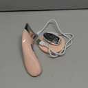 7 Color Light Therapy Facial Massager with Adjustable Vibration and Thermals for Wrinkles, Double Chin, Red Light Skin Care Tool with Base, Pink