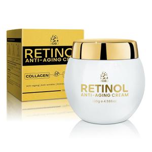 Retinol Cream for Face Anti-Aging, Reduce Deep Wrinkles with Hyaluronic Acid & Collagen, Hydrating & Firming Face Moisturizer for Women, Smooths Fine Lines, Day and Night Skin Care, 130g/4.59oz
