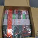 Cholemy 96 Pcs 24 Sets Large Christmas Basket for Gift Empty Bulk 10 x 8'' Gift Basket to Fill with Handles Sturdy Cardboard Box with Xmas Cards Packages Wrapping Bow for Holiday Xmas Party(Creative)