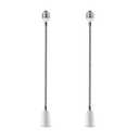 E26/E27 Light Socket Extender Adapter,60cm/24 inch Light Bulb Extension,E26 to E26 Socket Extender,Bendable Flexible Gooseneck Adjustable Extension Socket Extender Adaptor (2 Pack)