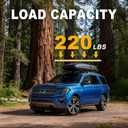 Zorik Roof Rack Cross Bars for Ford Expedition/Max 2018-2026 & Lincoln Navigator 2018-2024, 2.1mm Thickened Aluminum Crossbars, No-Drill Cargo Carrier for Kayak Luggage, Low Wind Noise, 2 Bonus Straps