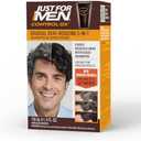 Just for Men Control GX Grey Reducing 2-in-1 Shampoo and Conditioner, Gradual Hair Color with Keratin for Stronger Thicker and Healthier Looking Hair, 4 Fl Oz - Pack of 1 (Packaging May Vary), Pack of 3