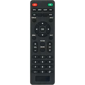 RC3026D Replacement TV Remote Control fit for Hiteker LCD LED HDTV TV RCLCD37A5F E32V7 RCLCD32A7 LCD32A7 RC-E32V7/WT