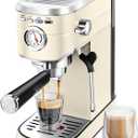 CASABREWS Espresso Machine 20 Bar, Espresso Maker with Milk Frother Steam Wand, Stainless Steel Espresso Coffee Machine with 34oz Removable Water Tank, Creamy