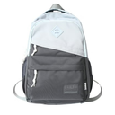 School Backpack Blue Waterproof Bookbag Casual Lightweight Travel Rucksack Daypack Backpacks for Men Women College High School Bags backpack for Boys Girls Teens, Grey