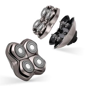 Skull Shaver Carver PRO 4 Head Replacement Blade - Shaver Blade for Wet & Dry Shaving - Rotary Heads Design - Japanese Stainless Steel - Compatible with Pitbull, Palm & Butterfly Kiss Shavers