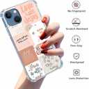 Boho Jesus Collage Case for iPhone 15,Christian Quote Bible Verse Pattern,Soft TPU Protective Cover Case Compatible with iPhone 15