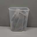 5-7LBS Upgraded Large Nozzle Cat Dog Food Storage Container BPA-free, Airtight Pet Food Storage Bin with 4 Lock Buckles, Sealing Gasket, Cup for Pet Food, Dog Treats, Rice, Flour, Dry-Crey (Grey (5L-1pack))