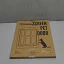 PETLESO Dog Door for Sliding Door, Lockable Dog Screen Door with Magnetic Closure Easy Install Pet Door for Dogs Cats, 11.2"x14.4" Black
