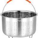 Steamer Basket for Instant Pot, Stainless Steel Vegetable Steamer Basket Insert for Pots (6qt)