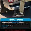 Rear Bed Step,Retractable Bumper Tailgate Step for Dodge Ram 1500 2024 2025 2026 Truck Rear Bedsteps,Replaces 82216597AC