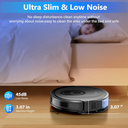 Tikom Robot Vacuum and Mop Combo, 5000Pa Robotic Vacuum Cleaner, 150 Min Max, App & Remote Control, Ideal for Hard Floor, Carpet, Pet Hair, Self-Charge(G8000 Max)