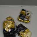 RUBFAC 140pcs Black and Gold Balloons, Black Metallic Gold Confetti Star Latex Balloons 5 10 12 18 Inch for 2026 New Year Graduation Birthday Retirement Wedding Anniversary Party Decorations