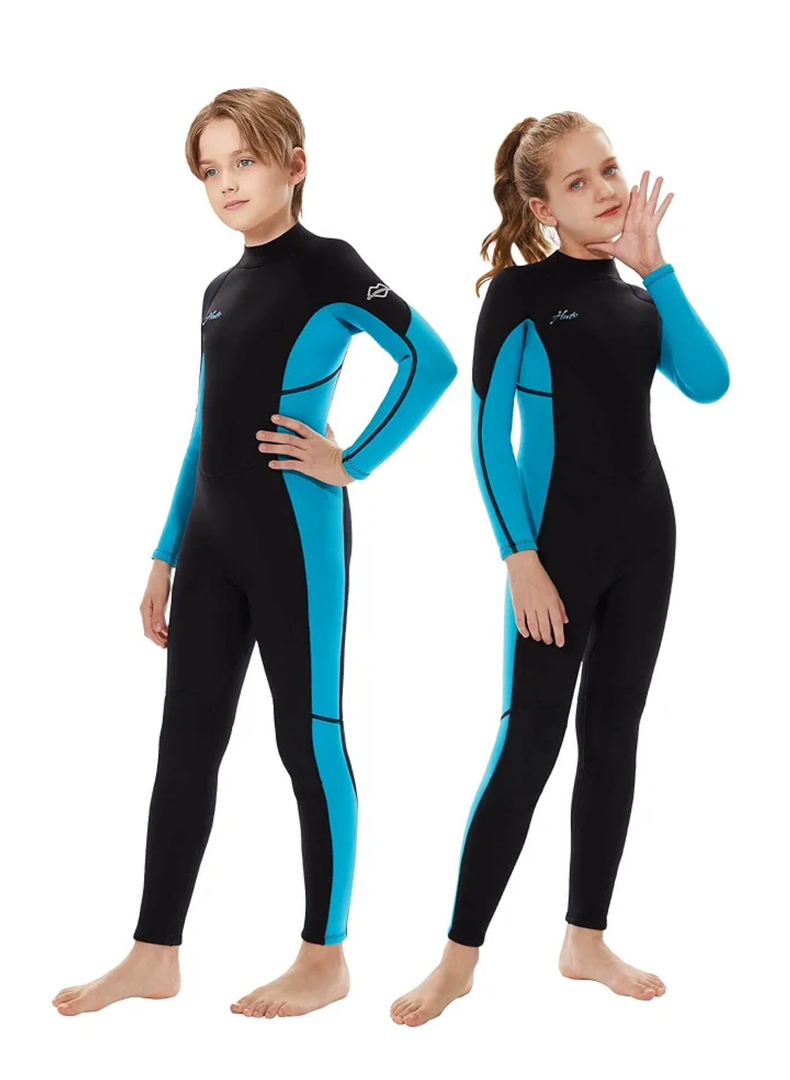 Hevto Kids Wetsuit for Boys Girls Toddler Youth 3/2mm Neoprene Full Wet Suits in Cold Water for Swimming Surfing Diving 14