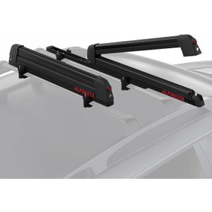 Alpinista Ski & Snowboard Rack for Car Roof with Sliding Extension, Snowboard Roof Rack Fits 5 Ski Pairs or 4 Snowboards, Aluminum, Universal for Square/Rectangular/Aero Bars