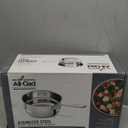 All-Clad Specialty Stainless Steel Universal Steamer for Cooking 8 Inch Food Steamer, Steamer Basket Silver