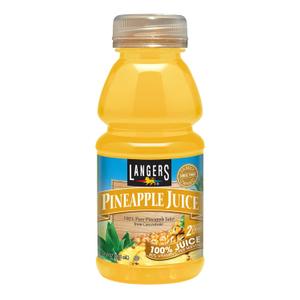 Langers 100% Pineapple Juice, 10 Fl Oz (Pack of 12) EXP. Feb 15/2027