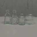 Glass Bud Vases Set of 4, 4 Sizes of Small Flower Vase for Party or Home Table Decorations
