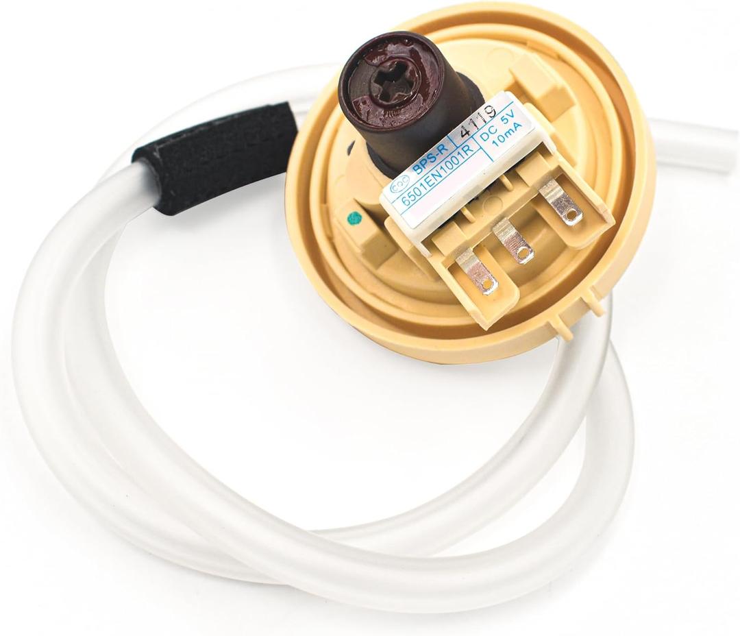 6501EA1001R Washer Pressure Switch Assembly for LG Washer WT1101CW WT7600HWA WT1201CW T1309ADFH T1309ADFN WT5101HV, Replaces OEM 6501EA1001C 6501EA1001 AP5204365 EBF62754506 2651052