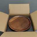 8 Inch Wooden Base Cake Display Stand with Glass Dome,Cloche Clear Glass Bell Jar Cover for Dessert Cheese Candy Plants Succulents