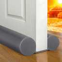 MAXTID Under Door Draft Stopper 36 Inches Black Door Bottom Seal Strip Weather Draft Guard for Bottom of Doors Gap Filler Interior Door Sweep