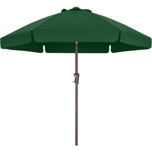 ABCCANOPY 7.5ft Patio Umbrella, Outdoor Table Umbrella with Push Button Tilt and Crank, Market Umbrella for Patio Pool Garden Deck (Green)