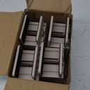 Bed Risers with Adjustable Screw Clamp, Fits Thickness of Furniture Frame from 0 to 1.5 Inch, Elevation in Heights 4" Heavy Duty Risers for Table Cabinet Dresser Support up to 5000lbs (4Pack, Beige)