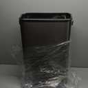 EKO Deluxe Mirage-T 50 Liter / 13.2 Gallon Touchless Rectangular Motion Sensor Trash Can, Matte Stainless Steel Finish