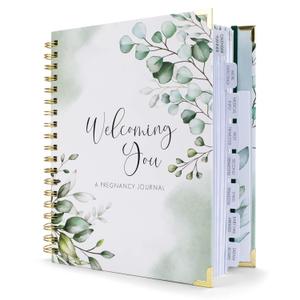 ZICOTO Pregnancy Journal and Memory Book with Stickers and Keepsake Pocket - Lovely Must Have Gift for First Time Moms to Be - The Perfect Planner to Track Your Little Ones Life-Changing Journey