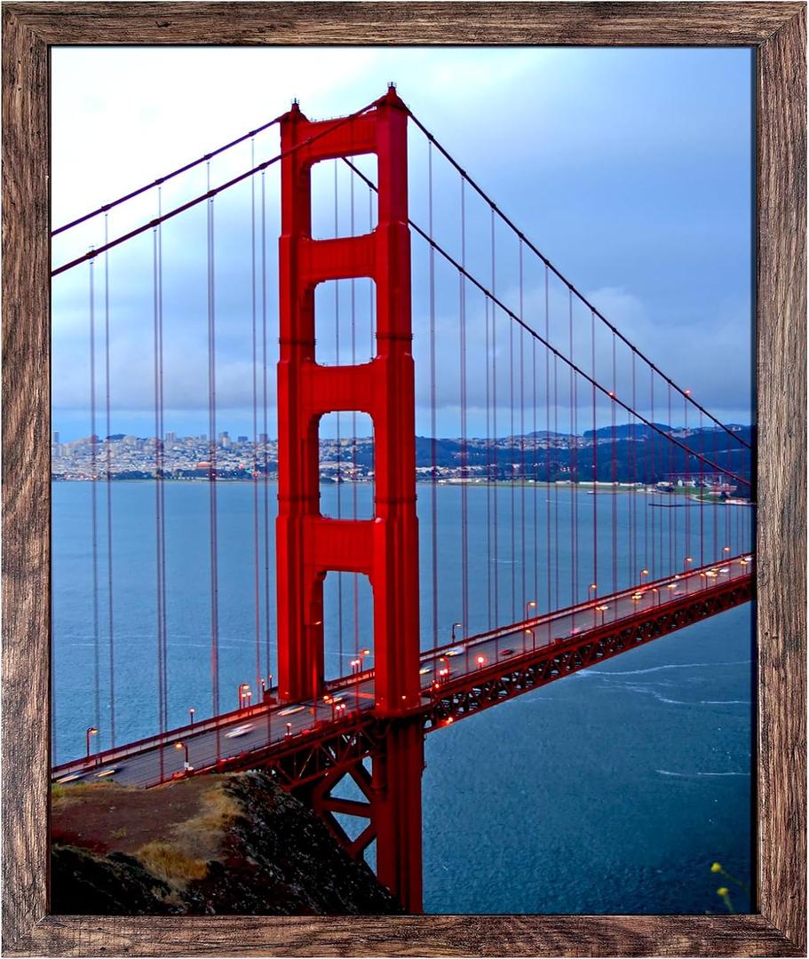 BESCRCL 16x20 Frames, Picture Frames for Wall, Single, Brown