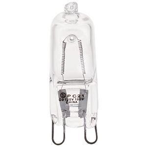 Satco S4642 100 Watt 1700 Lumens T4 Halogen G9 Double Loop Base 120 Volt Clear Light Bulb, Dimmable 4 Pack