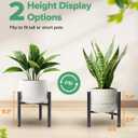 Plant Stand Indoor Adjustable, Metal Modern Indoor Plant Stand, Heavy Duty Plant Stands Outdoor Corner, Stable Plant Holder, Fits 8 to 12 Inches Pots, Black, 1 Pack, Pot & Plant Not Included
