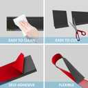 Duzzy Flexible Baseboard Trim, 4.3 Inch(H) x 20 Feet(L) Peel and Stick Vinyl Baseboard Molding Trim, Self-Adhesive Wall Base Cove Base