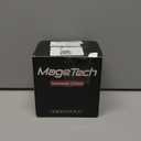 Mage Tech Card Deck Box for MTG Commander - Patented Design, Commander Display, Fits 100 Double-Sleeved Cards, 35pt Card Brick & Dice Tray - Black/Green