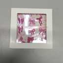 Positive Affirmation Bible Verse Desk Decor Acrylic Sign 4X4 Inch, Preppy Coquette Pink Bow Desk Decorative Signs for Shelf Tabletop Cubicle Room Office, Christian Gifts for Women Men Friends