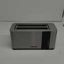 Mueller UltraToast Full Stainless Steel Toaster 4 Slice, Long Extra-Wide Slots for Bagels and Waffles, 6 Browning Levels, LED Display, Cancel/Defrost/Reheat Functions & Removable Tray, Kitchen Gadgets