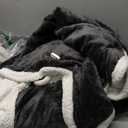 Heated Blanket Electric Blanket Full Size 72''x84'' with 9 Heating Levels, 1-10 Hour Auto Shut Off, Machine Washable, Flannel & Sherpa Soft Warming Blanket for Couch, Bed, Office - Dark Grey