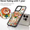 Compatible for iPhone 15 Pro Max Case Cute Aesthetic - Durable Shockproof 6.6 ft Drop Impact Phone Case Cover with Funny Fashion Kitty Cat 6.7" Black