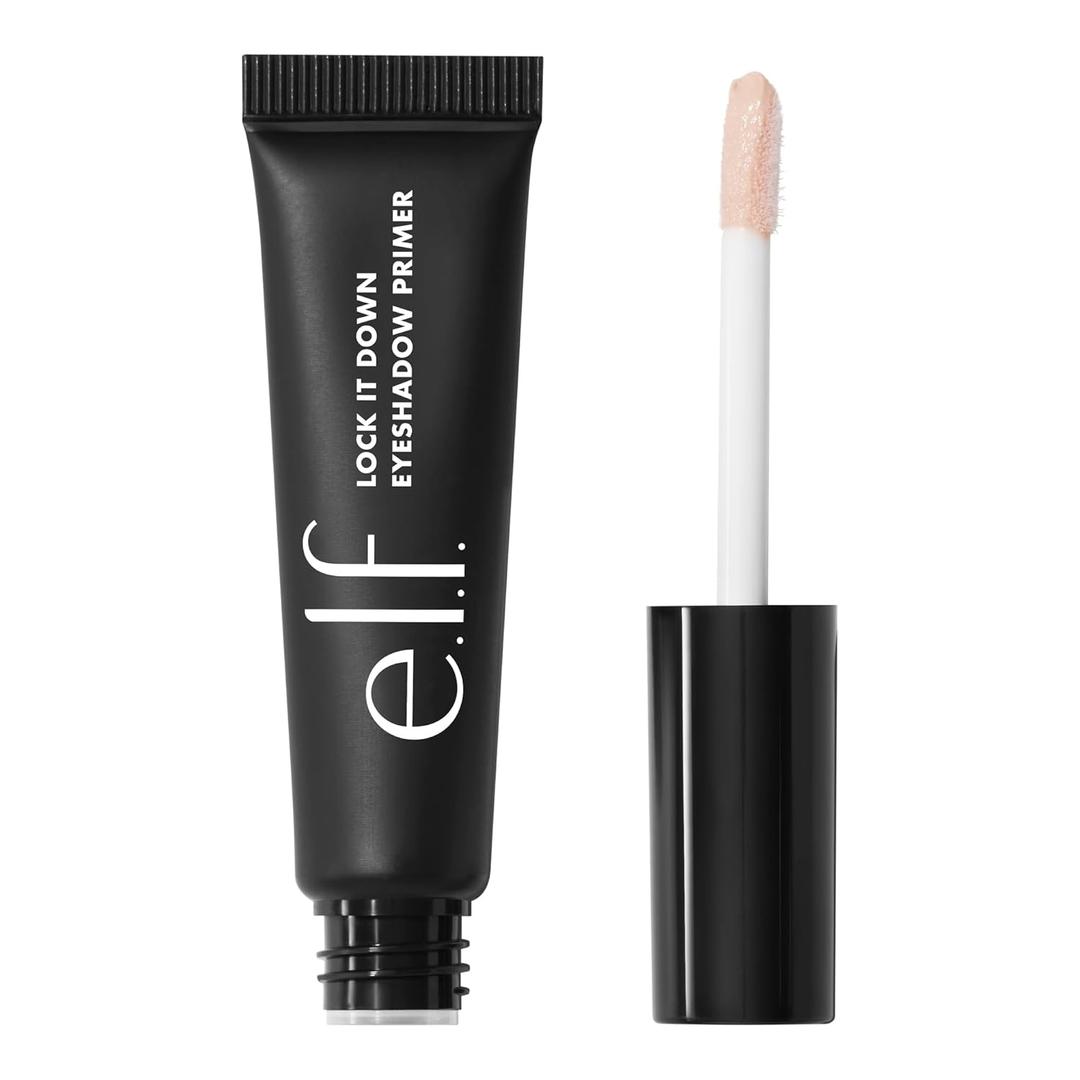 e.l.f. Lock It Down Eyeshadow Primer, Smooth Creamy Eye Makeup Primer For Long-Lasting Eyeshadow, Intensifies Color, Helps Prevent Creasing, Vegan & Cruelty-Free (0.23 Ounce (Pack of 1))