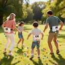 Easter Swing Shaking Balls Games, Novelty Twerk Easter Activities Set Includes 40 Balls and 4 Strap Shake Boxes, Easter Bunny Game for Adult Teens Family Party Carnival Yard Outdoor Indoor