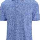 SAMERM Golf Shirts for Men Dry Fit Short Sleeve Mens Golf Shirt Performance Moisture Wicking Polo Shirts for Men (Small, Blue13)