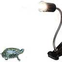 UVA UVB Light Bulb Reptile Ceramic Heat Lamp Pet Heating Bulb Holder Clamp Lamp Fixture Heating Light Lamp For Reptiles,Aquarium Reptile Light Adjustable Habitat Lighting Stand,110V-130V(Black)
