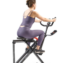 Sunny Health & Fitness Smart Heavy Duty Row-N-Ride, Squat Assist Trainer for Full Body Workout, 350 LB Capacity, 5-Level Resistance, Padded Seat, and Free SunnyFit App Connection – NO. 077PLUSSMART