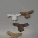 AWAYTR Plush Clip - Hair Clip, 4 Pcs Rectangular Cute Hair Clips for Women, Large Hair Barrettes for Thick Hair, Non Slip Hair Jaw Clips for Girls, Camel/Coffee/Beige/Khaki/White/Black