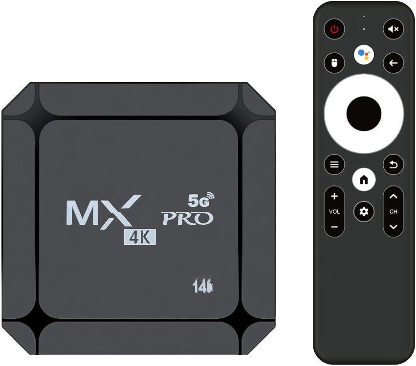 MX Pro 4K 5G Streaming Media Player 4K Ultra HD WiFi 6 Bt5.0 Voice Control 16GB Stream Videos from iPhone, iPad, Android, Laptop to TV/Monitor/Projector, Support Miracast & AirPlay