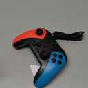 Wireless Switch Controller for Nintendo Switch/Switch 2/Lite/OLED Controller, Switch Controller with a Mouse Touch Feeling on Back Buttons, Extra Switch Pro Controller with Wake-up,Programmable, Turbo Function (Red+Blue)